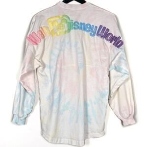 Walt Disney World 2019‎ Cotton Candy Tie Dye Spirit Jersey Large Rare Sparkle